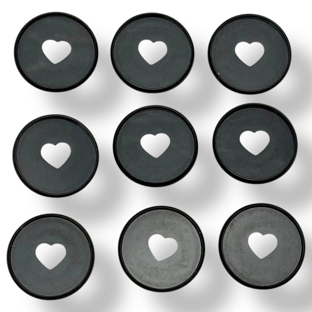 The Happy Planner Plastic Disks Set of 9 Black